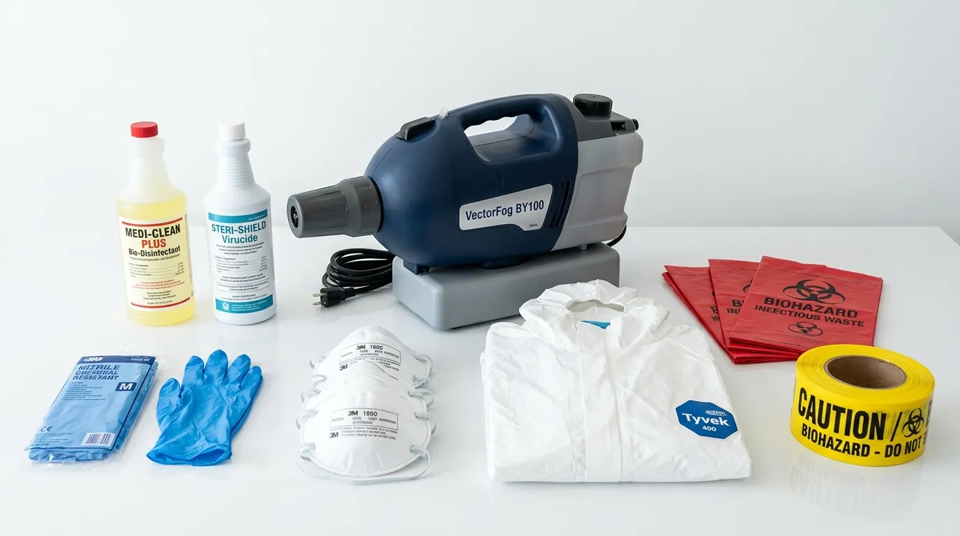 Professional biohazard remediation crew working in Boyle Heights